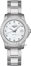 Longines Conquest MOP, White Dial Steel Bracelet Longines Conquest MOP, White Dial Steel Bracelet