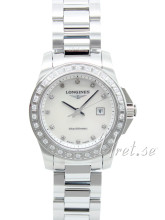 Longines Conquest MOP, White Dial Steel Bracelet Longines Conquest MOP, White Dial Steel Bracelet