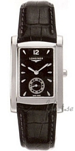 Longines DolceVita Black Dial Leather Strap Black Longines DolceVita Black Dial Leather Strap Black
