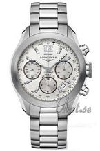 Longines GrandeVitesse Chronograph Silver Dial Bracelet