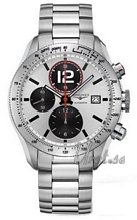 Longines GrandeVitesse Chronograph Silver Dial Bracelet