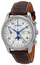 Longines Master Silver Dial Croco Strap Brown Longines Master Silver Dial Croco Strap Brown