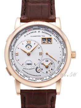 A. Lange & S�hne Lange 1 GMT Rose Gold White Dial