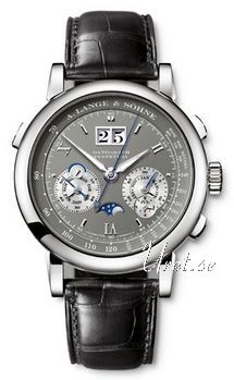 A. Lange & S�hne Chronographen Grey Dial Croco Strap