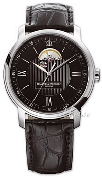 Baume & Mercier Classima Executives XXL Black Dial Croco Strap
