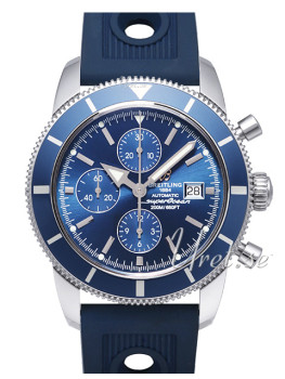 Breitling Superocean Heritage 46 Chronograph Blue Dial Rubber