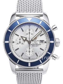 Breitling Superocean Heritage Chronograph Silver Dial Bracelet