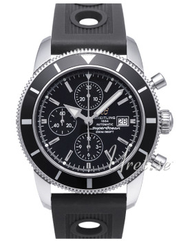 Breitling Superocean Heritage 46 Chronograph Black Dial Rubber