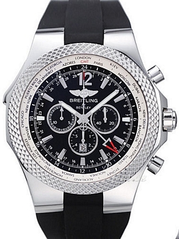 Breitling For Bentley GMT Black Dial Rubber