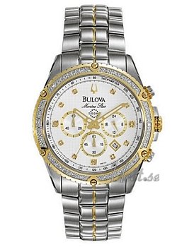 Bulova Marine Star Diamond Chronograph Two Tone Black Dial Bulova Marine Star Diamond Chronograph Two Tone Black Dial