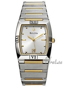 Bulova Bracelet Two Tone Silver Dial Bulova Bracelet Two Tone Silver Dial