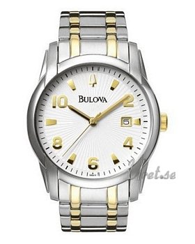 Bulova Bracelet Two Tone White Dial