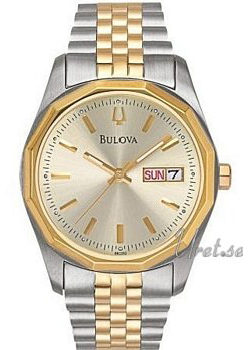 Bulova Bracelet Two Tone Gold Dial