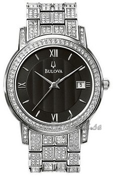 Bulova Crystal Black Dial Bulova Crystal Black Dial