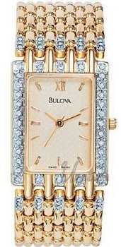 Bulova Crystal Gold Tone Gold Dial Bulova Crystal Gold Tone Gold Dial