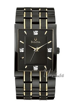 Bulova Diamonds Two Tone Black Dial Bulova Diamonds Two Tone Black Dial