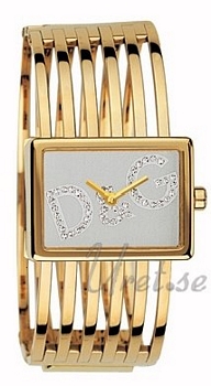 Dolce & Gabbana Marianne Crystal Gold Tone