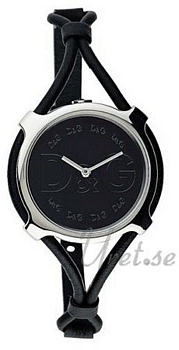Dolce & Gabbana D&G Lisbon Black Dial Leather