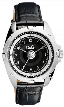 Dolce & Gabbana D&G Chalet Black Dial Leather