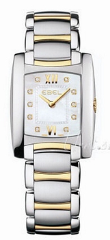 Ebel Brasilia Yellow Gold/Steel MOP, White Dial
