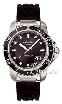 Glash�tte Original Sport Panorama Date Black Dial Rubb