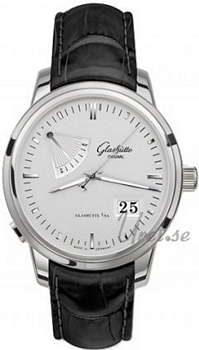 Glashütte Original Senator Auf Und Ab Steel Silver Dial Glashütte Original Senator Auf Und Ab Steel Silver Dial