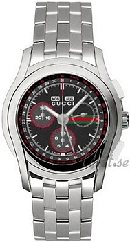 Gucci G Chrono Steel Black Dial