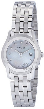 Gucci G Chrono Steel MOP, White Dial