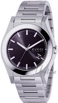 Gucci Pantheon Steel Black Dial
