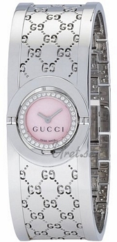 Gucci Twirl Small Steel MOP, Pink Dial