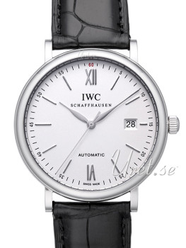 IWC Portofino Silver Dial Croco Strap