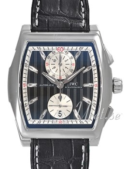IWC Da Vinci Chronograph Black Dial Croco Strap IWC Da Vinci Chronograph Black Dial Croco Strap