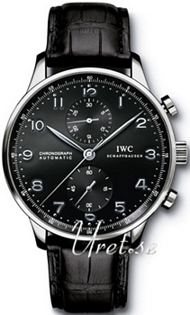 IWC Portuguese Chronograph Black Dial