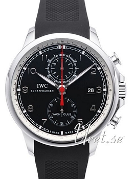 IWC Portuguese Black Dial Rubber Strap IWC Portuguese Black Dial Rubber Strap