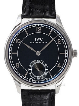 IWC Vintage Collection Portuguese Black Dial Leather IWC Vintage Collection Portuguese Black Dial Leather