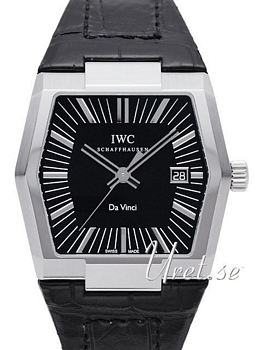 IWC Vintage Collection Da Vinci Black Dial Leather