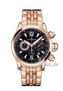 Jaeger LeCoultre Master Compressor Black Dial Rose Gold Bracelet