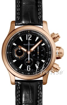 Jaeger LeCoultre Master Compressor Black Dial Croco Strap Jaeger LeCoultre Master Compressor Black Dial Croco Strap