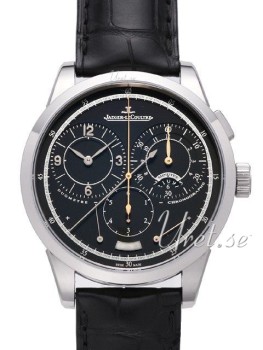 Jaeger LeCoultre Duometre A Chronographe Black Dial Croco Strap Jaeger LeCoultre Duometre A Chronographe Black Dial Croco Strap