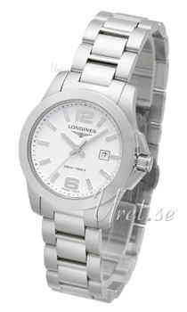 Longines Conquest Ladies White Dial Steel Bracelet Longines Conquest Ladies White Dial Steel Bracelet
