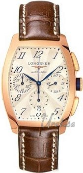 Longines Evidenza Chronograph White Dial Croco Strap Longines Evidenza Chronograph White Dial Croco Strap