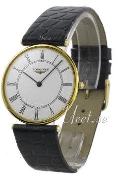Longines Grande Classique White Dial Leather Strap Black Longines Grande Classique White Dial Leather Strap Black