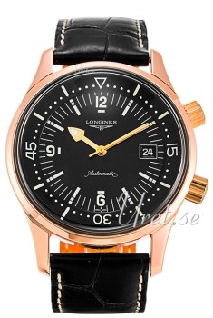 Longines Heritage Black Dial Croco Strap Black Longines Heritage Black Dial Croco Strap Black