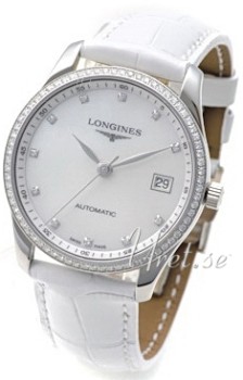 Longines Master MOP, White Dial Croco Strap White