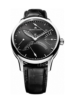 Maurice Lacroix Masterpiece Double Retorgrade Sort/L�r �46 mm