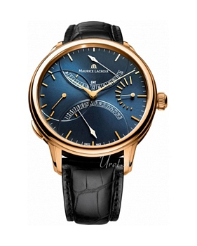 Maurice Lacroix Masterpiece Double Retorgrade Blå/Lær Ø46 mm Maurice Lacroix Masterpiece Double Retorgrade Blå/Lær Ø46 mm