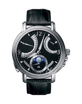 Maurice Lacroix Masterpiece Retrograde Lune Black Dial Maurice Lacroix Masterpiece Retrograde Lune Black Dial