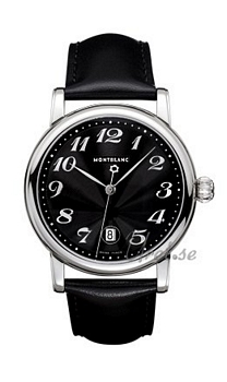 Montblanc Star Quartz Steel Black Dial Montblanc Star Quartz Steel Black Dial
