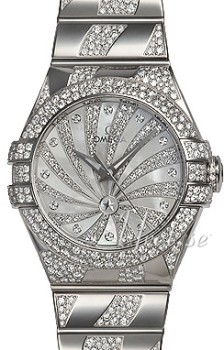 Omega Constellation Jewellery MOP, White Dial White Gold Bracele