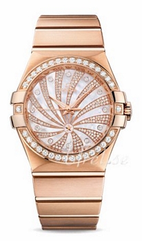 Omega Constellation 35 mm MOP, White Dial Rose Gold Bracelet Omega Constellation 35 mm MOP, White Dial Rose Gold Bracelet